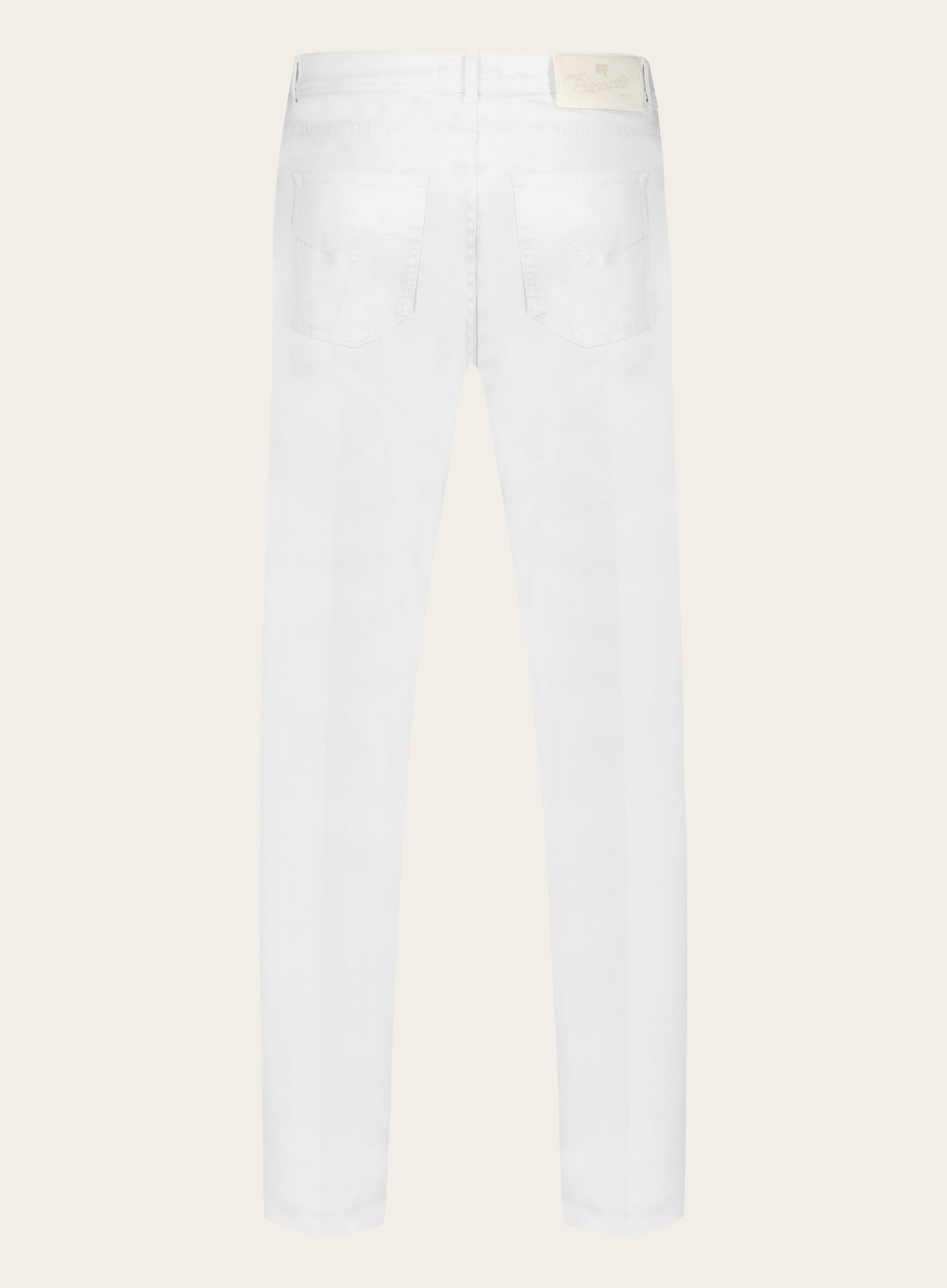 Slim-fit jeans van katoen | Wit