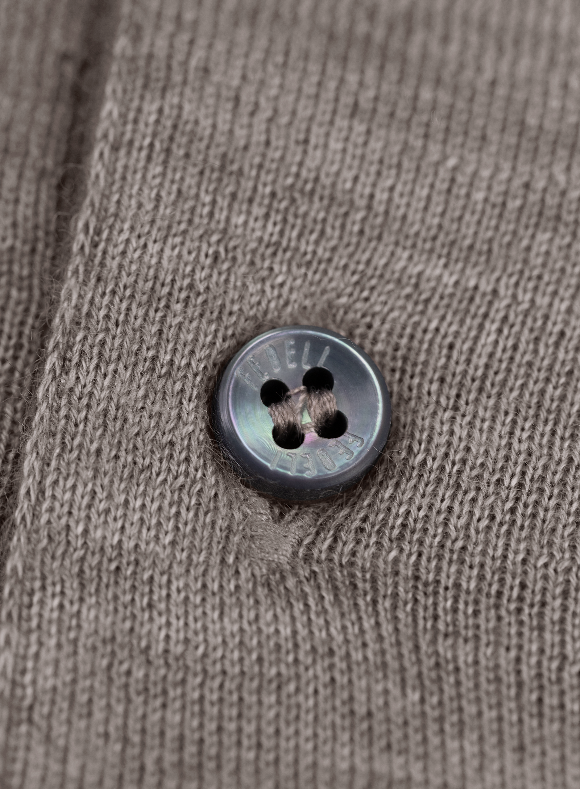 Polo van cashmere en zijde | FULL_WIDTH | TAUPE
