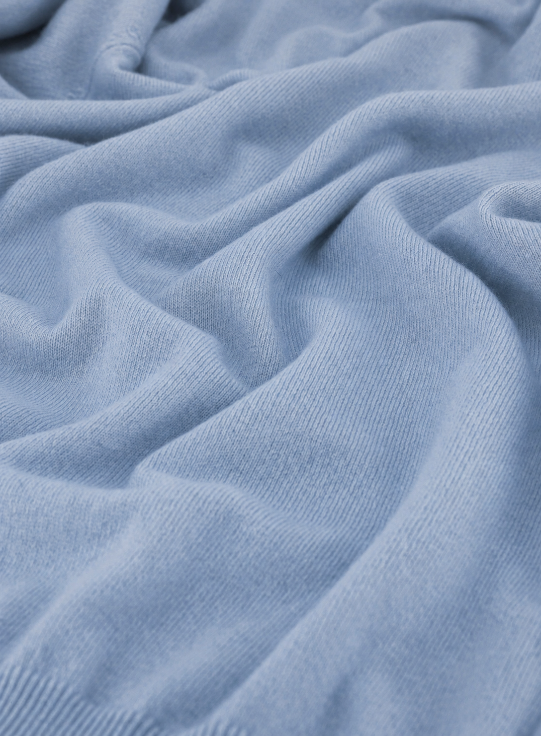 Half-zip trui van wol en cashmere | FULL_WIDTH | L.Blauw