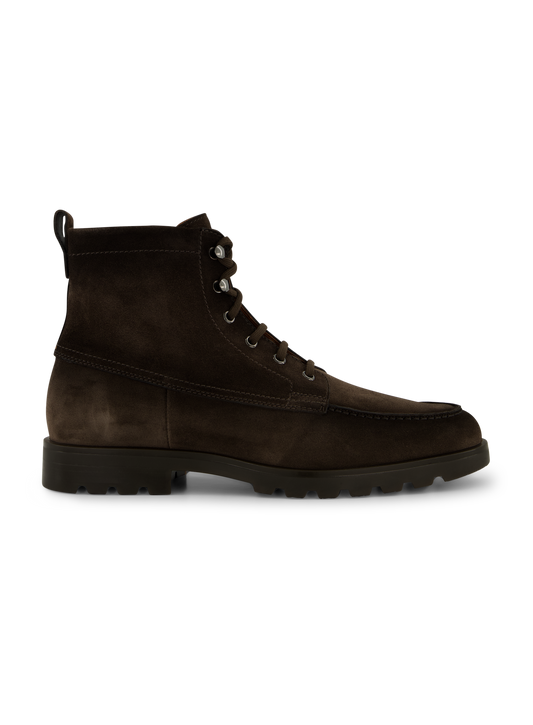 Veterboots van suède | D.Bruin