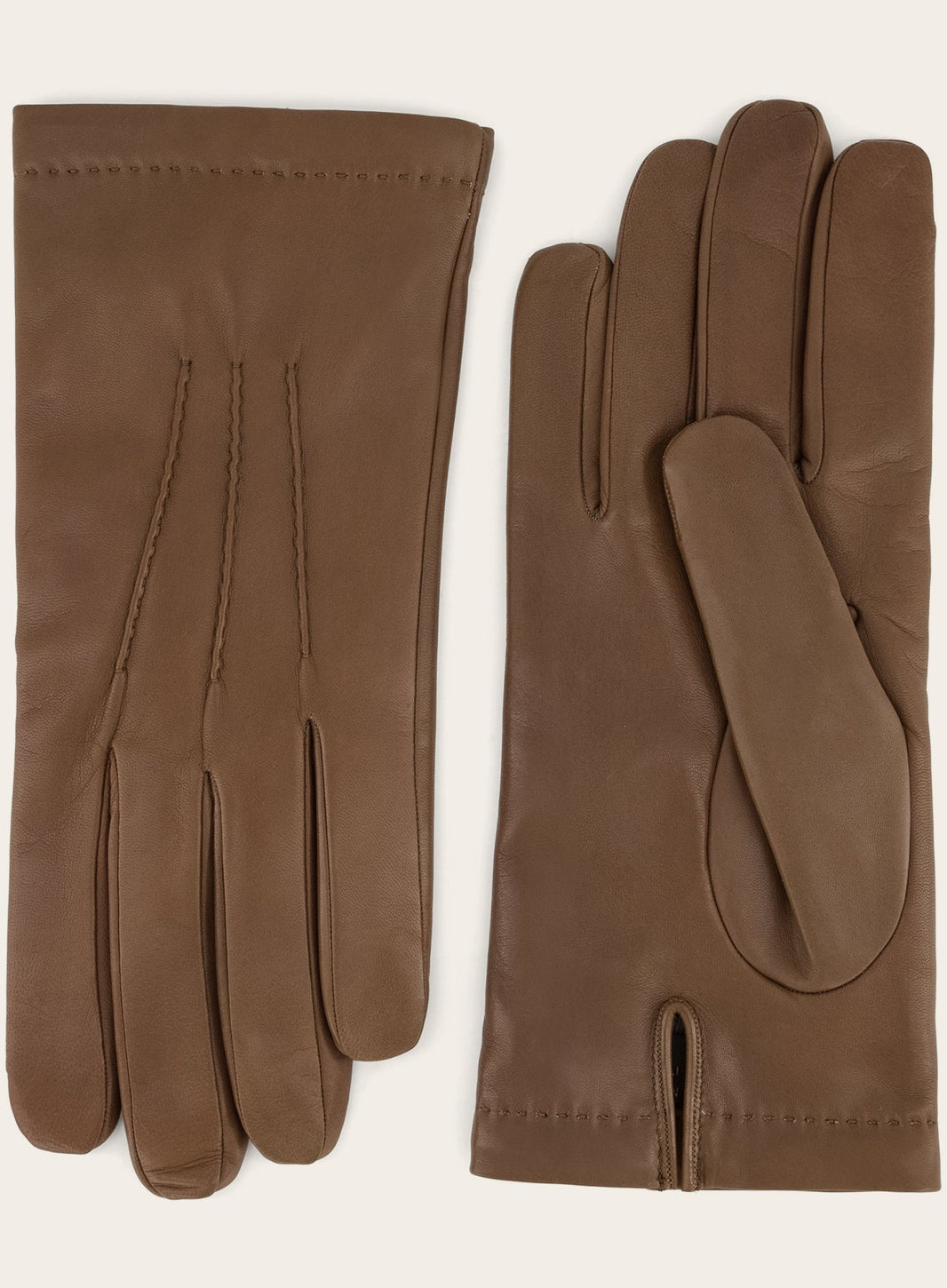 Harssidanzar Dames handschoenen zonder vinger Schaffell enkellijnige halfvinger GL012, Burga kleur, maat S
