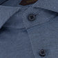 Slim-fit twill shirt van katoen | L.blauw