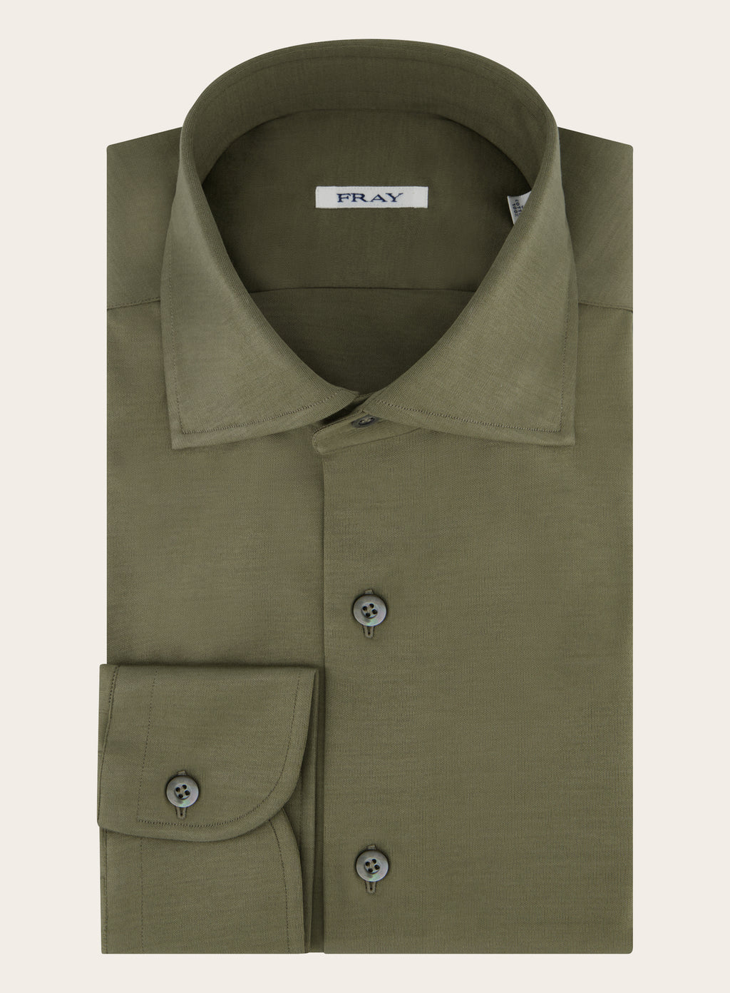 Regular-fit Gabriel shirt van katoen jersey | L.groen