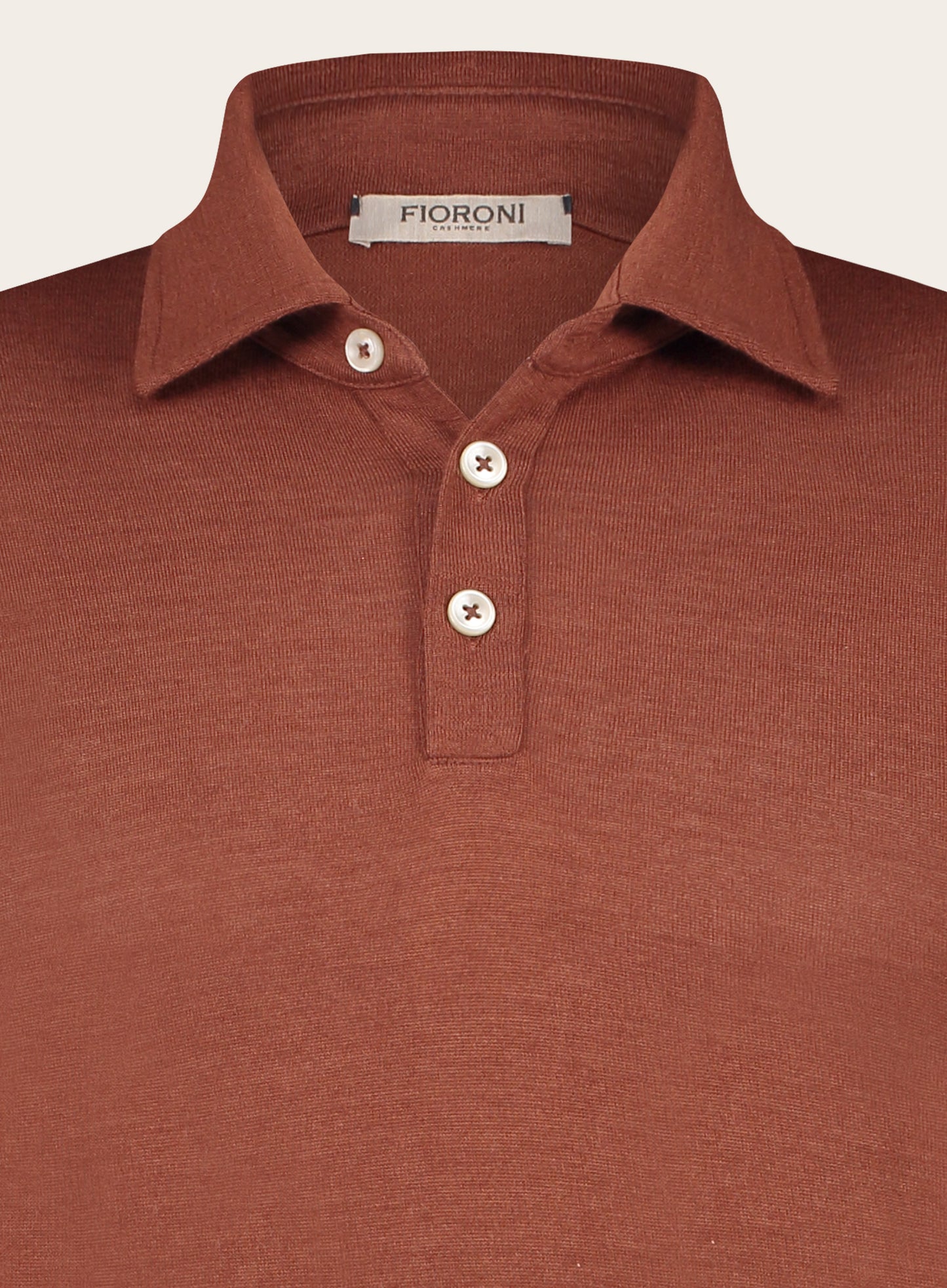 Slim-fit polo shirt van cashmere | D.Oranje