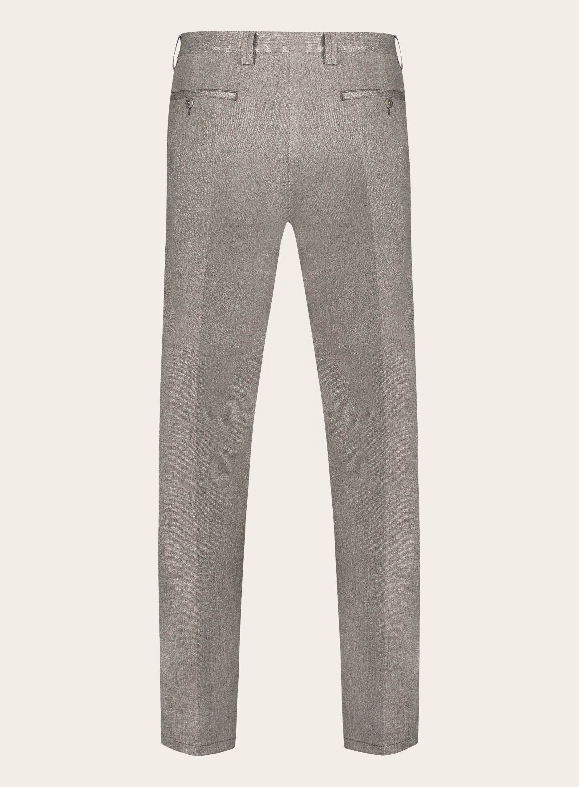 Slim-fit pantalon van wol | Licht Bruin