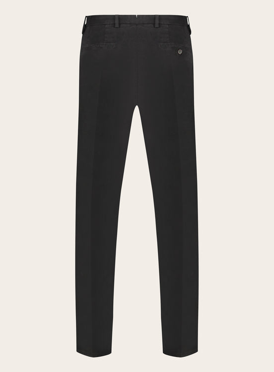 Slim-fit pantalon | Zwart