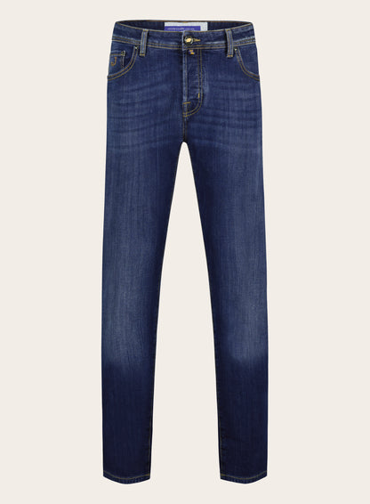Slim-fit 5-pocket jeans | Blauw