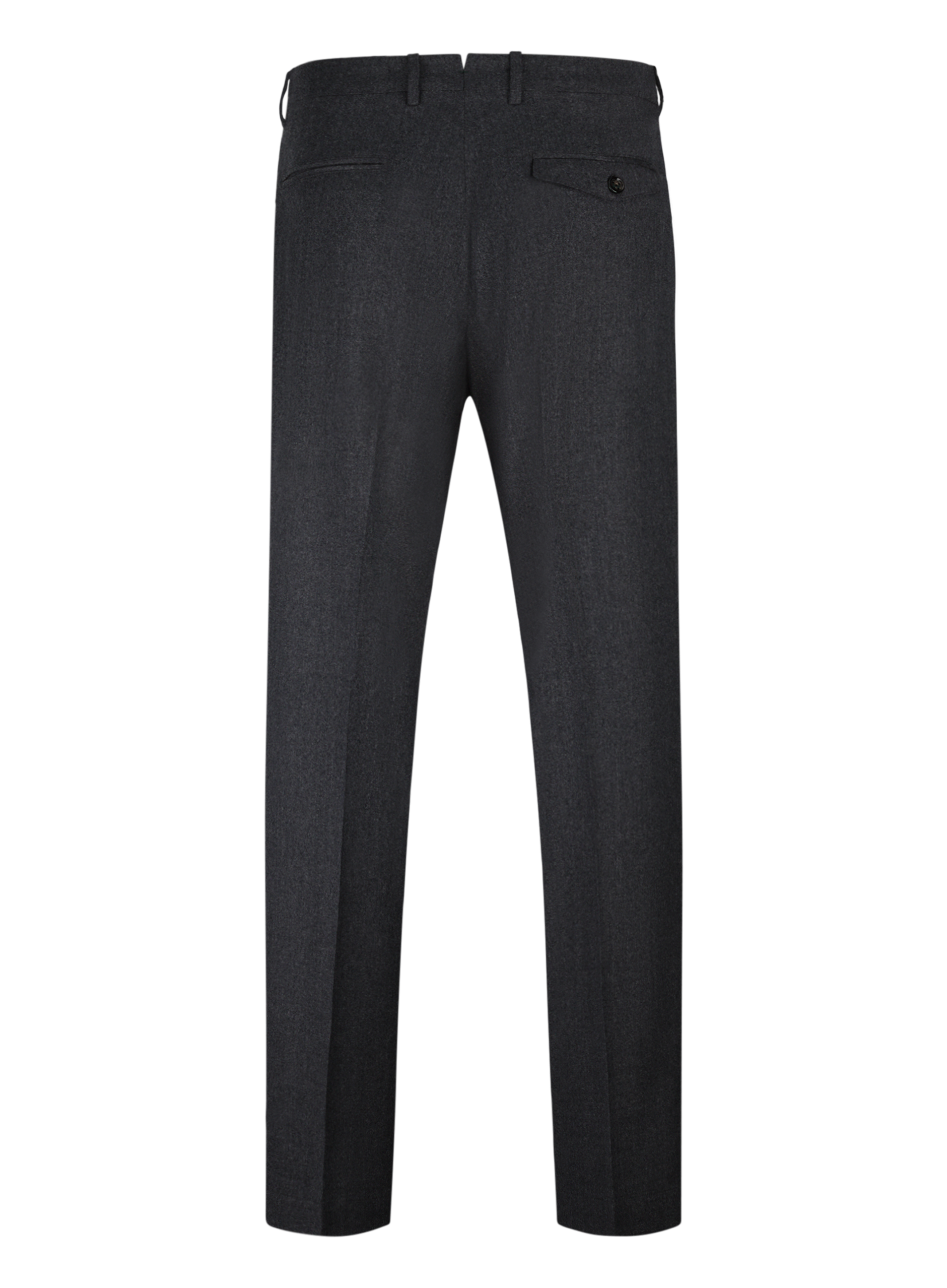 Regular-fit pantalon van wol | D.Grijs