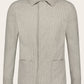 Pied-de-poule Overshirt van wol en cashmere | L.Grijs