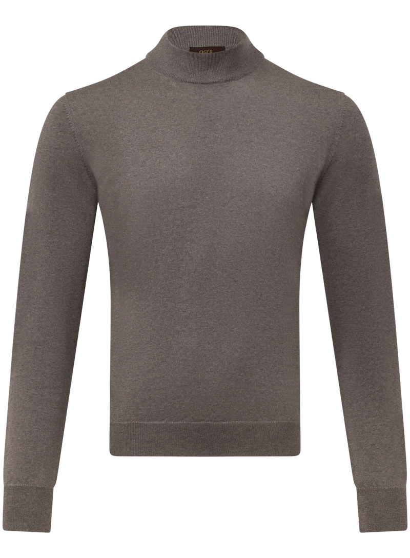 Mockneck trui van virgin wol