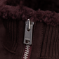 AREK shearling jack van suède | FULL_WIDTH | DARK BORDEAUX