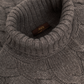 Coltrui met kabelpatroon van wol en cashmere | FULL_WIDTH | TAUPE