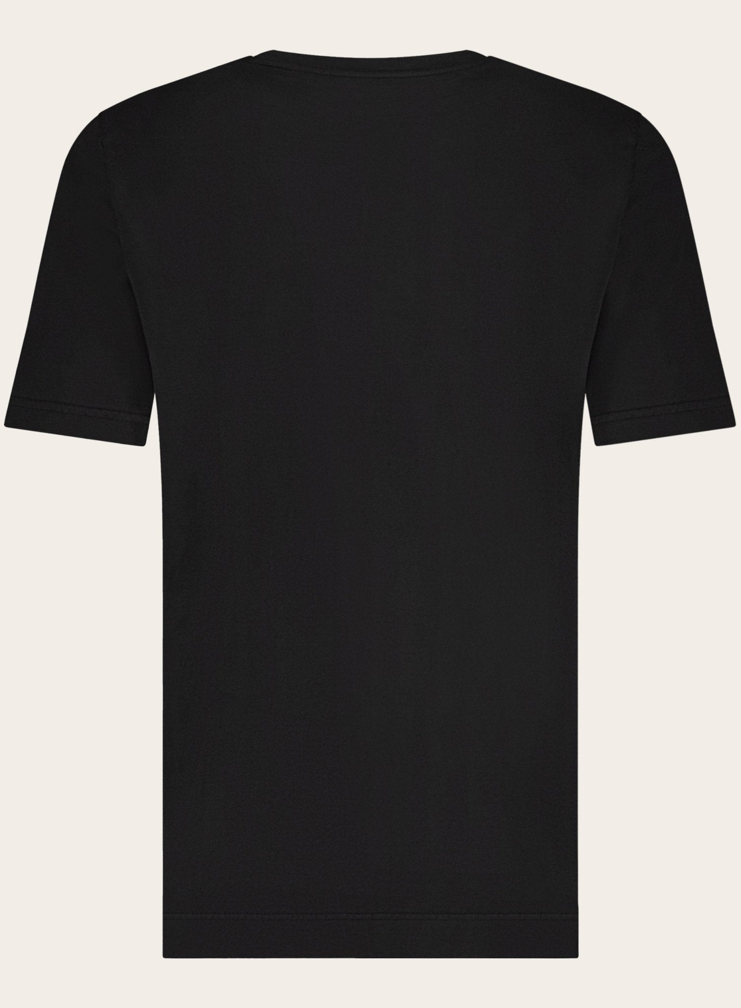 T-shirt met korte mouw van katoen | Zwart