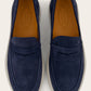 Penny loafers van suède | Blauw