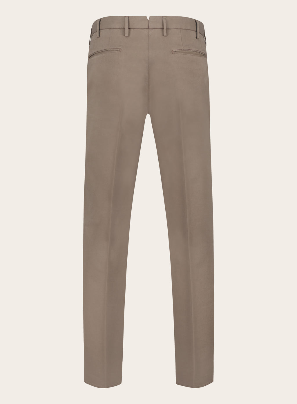 Slim-fit chino van katoen | TAUPE