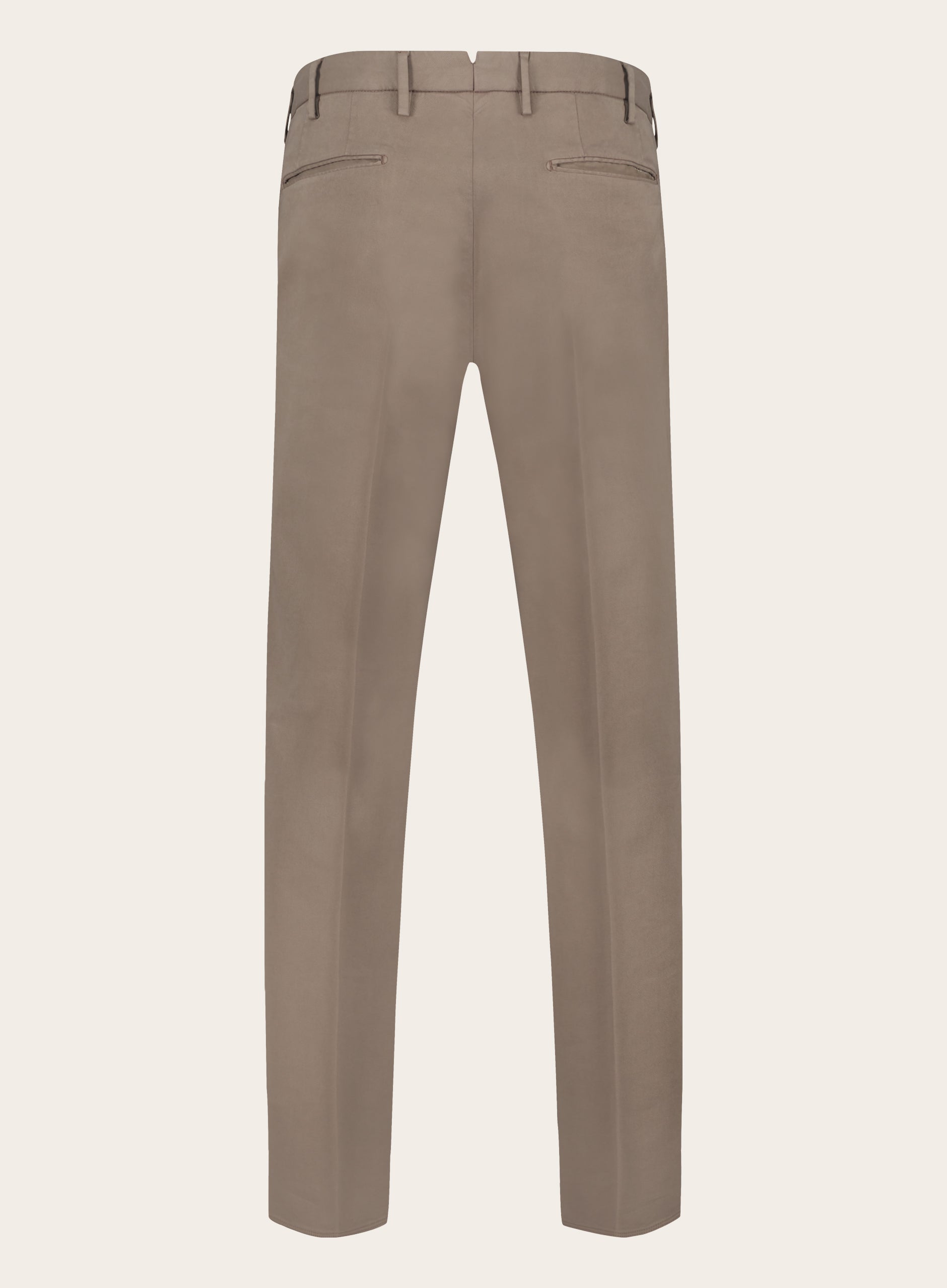 Slim-fit chino van katoen | TAUPE