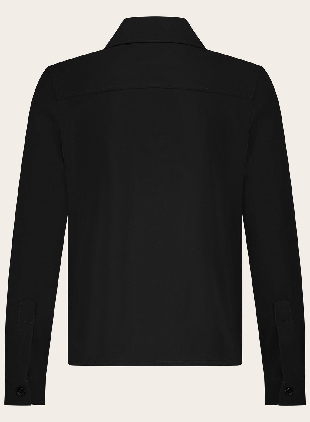 Overshirt van wol | Zwart
