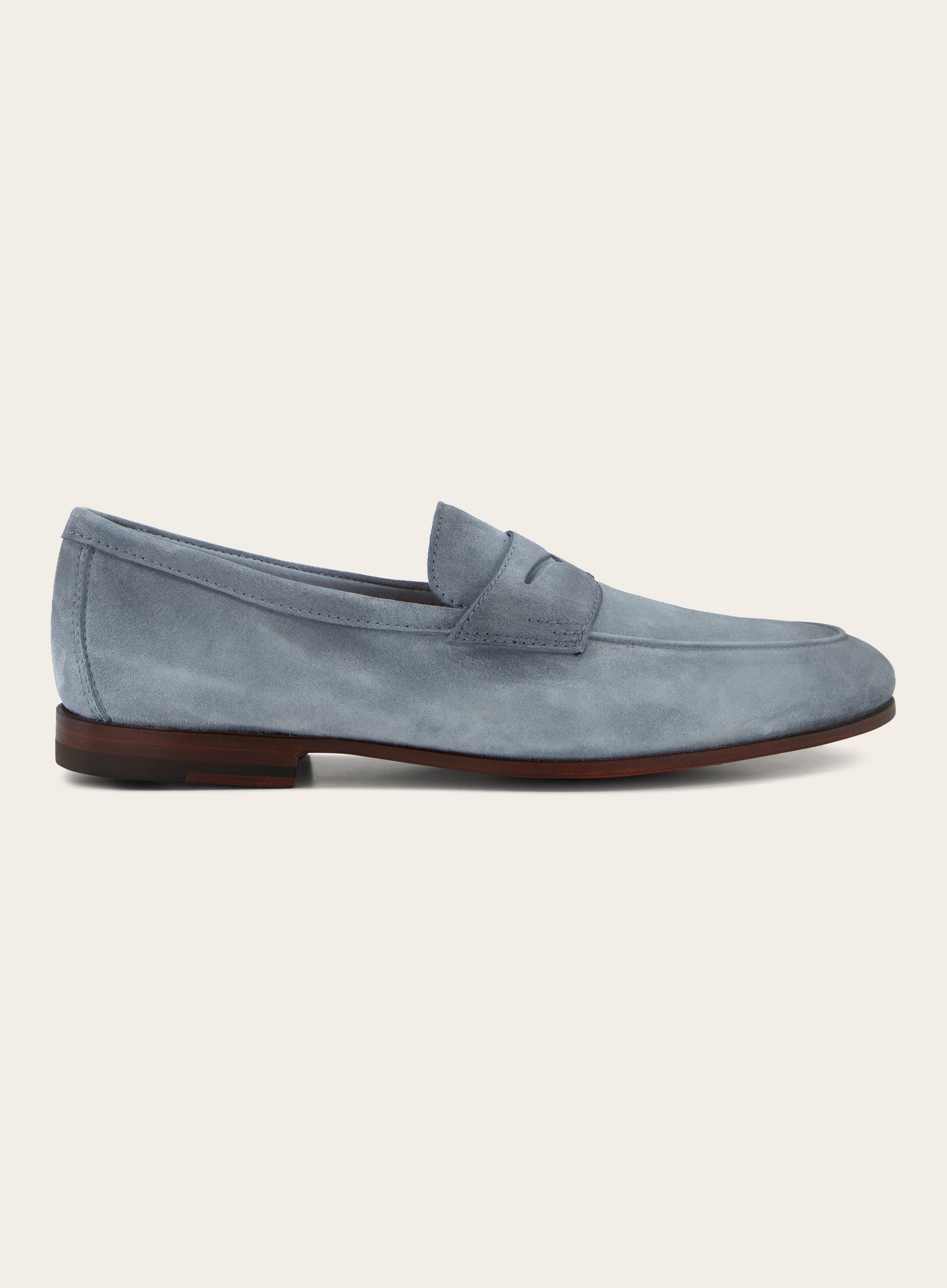 Penny loafers van suède | L.Blauw 