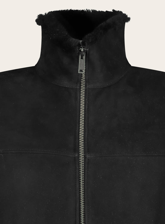 Bodywarmer van Suède