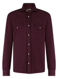 Overshirt van katoen | DARK BORDEAUX
