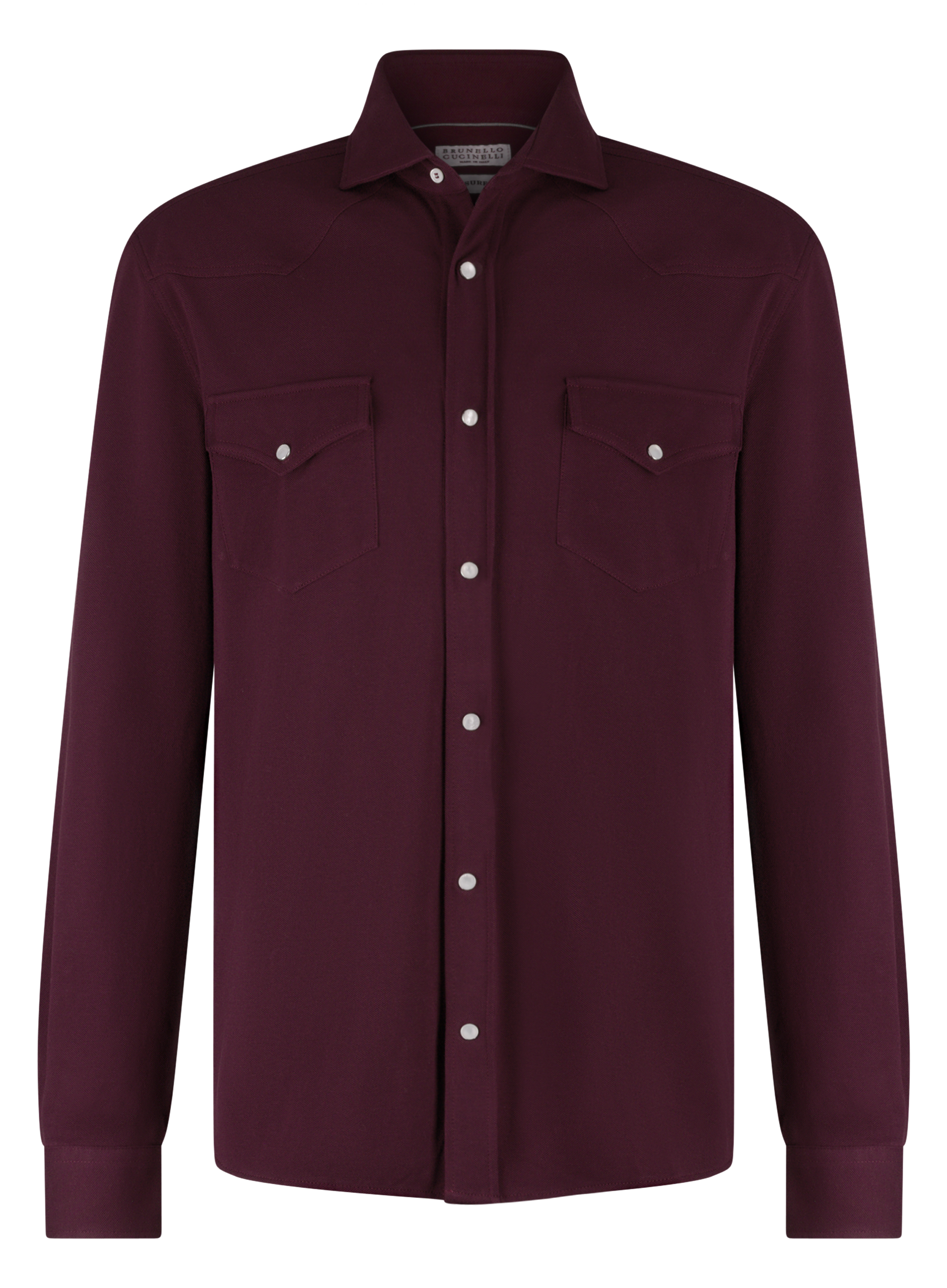 Overshirt van katoen | DARK BORDEAUX