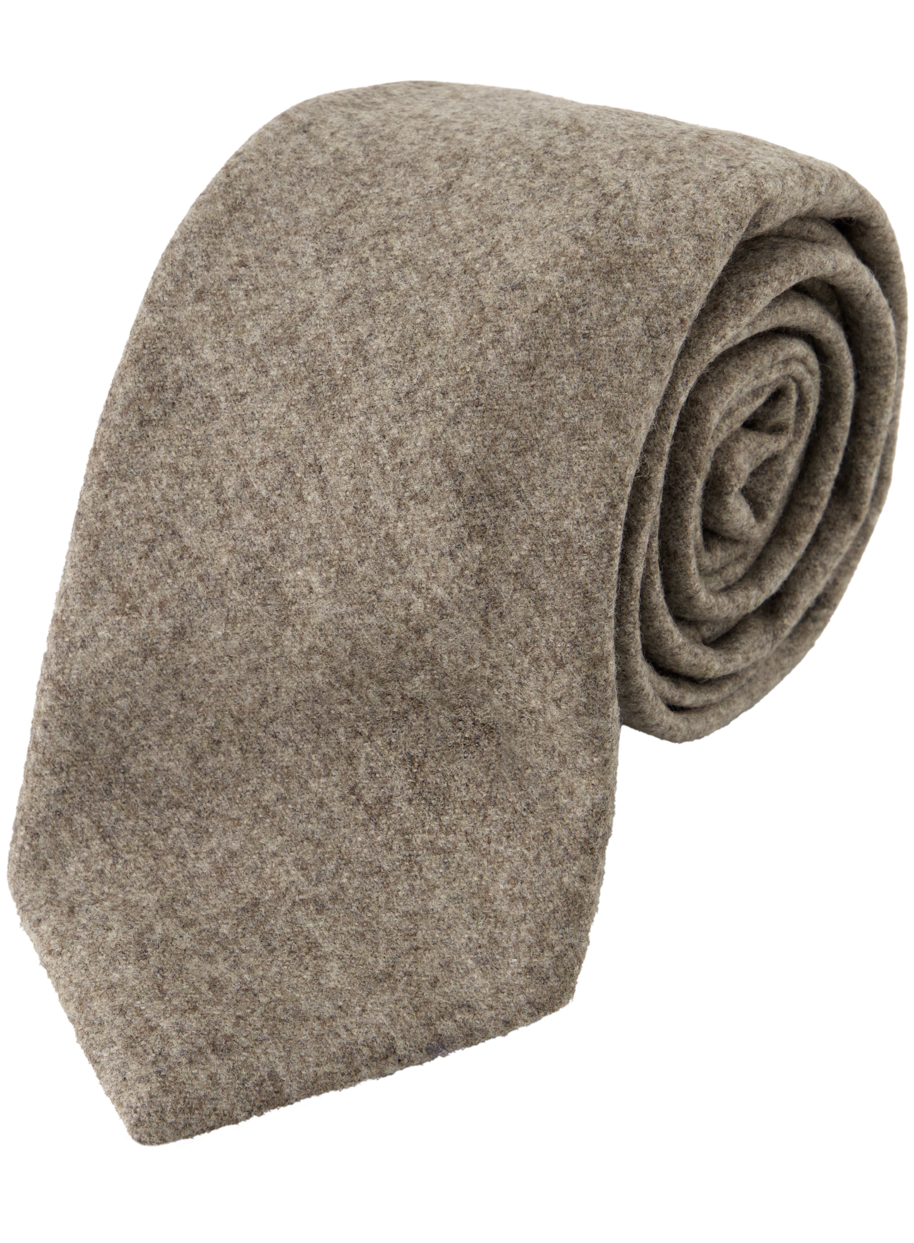 Gemêleerde stropdas van zijde | TAUPE
