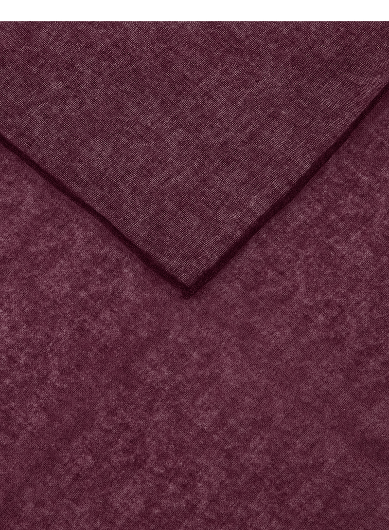 Gemêleerd pochet van wol en zijde | FULL_WIDTH | DARK BORDEAUX