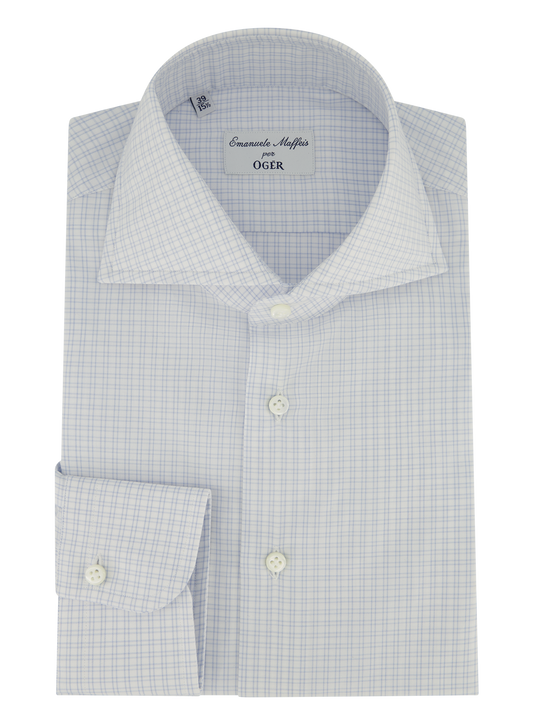 Geruit shirt van katoen | L.Blauw