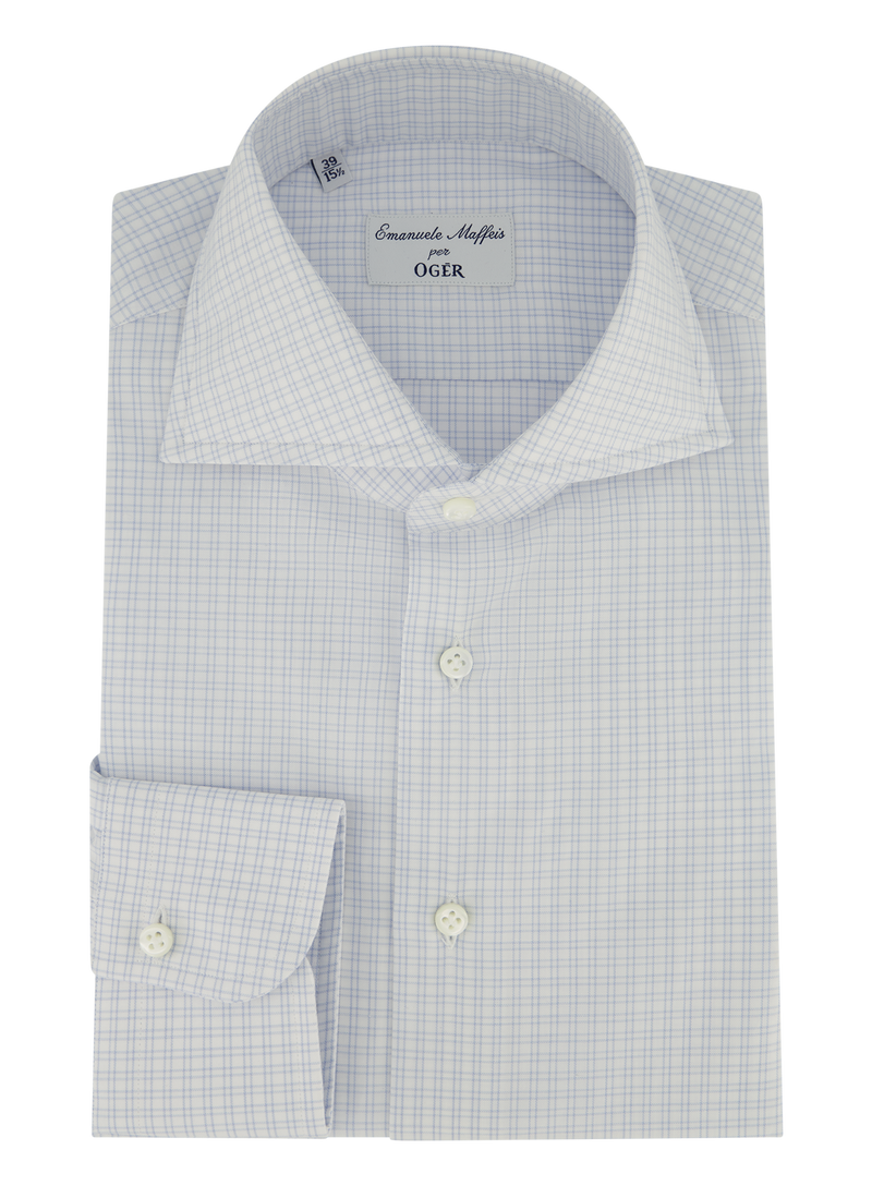 Checked shirt made of cotton