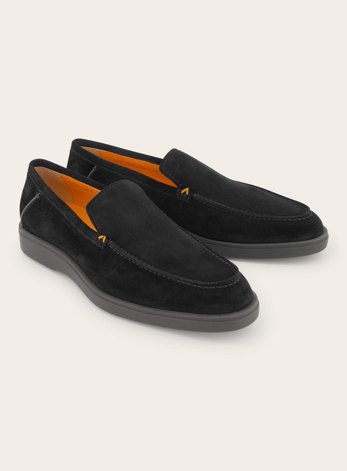 Detroit loafers van suède | Zwart