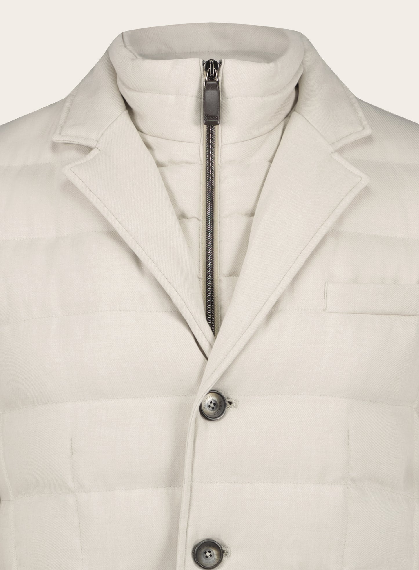 Gewatteerde jas | Beige