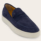 Penny loafers van suède | Blauw