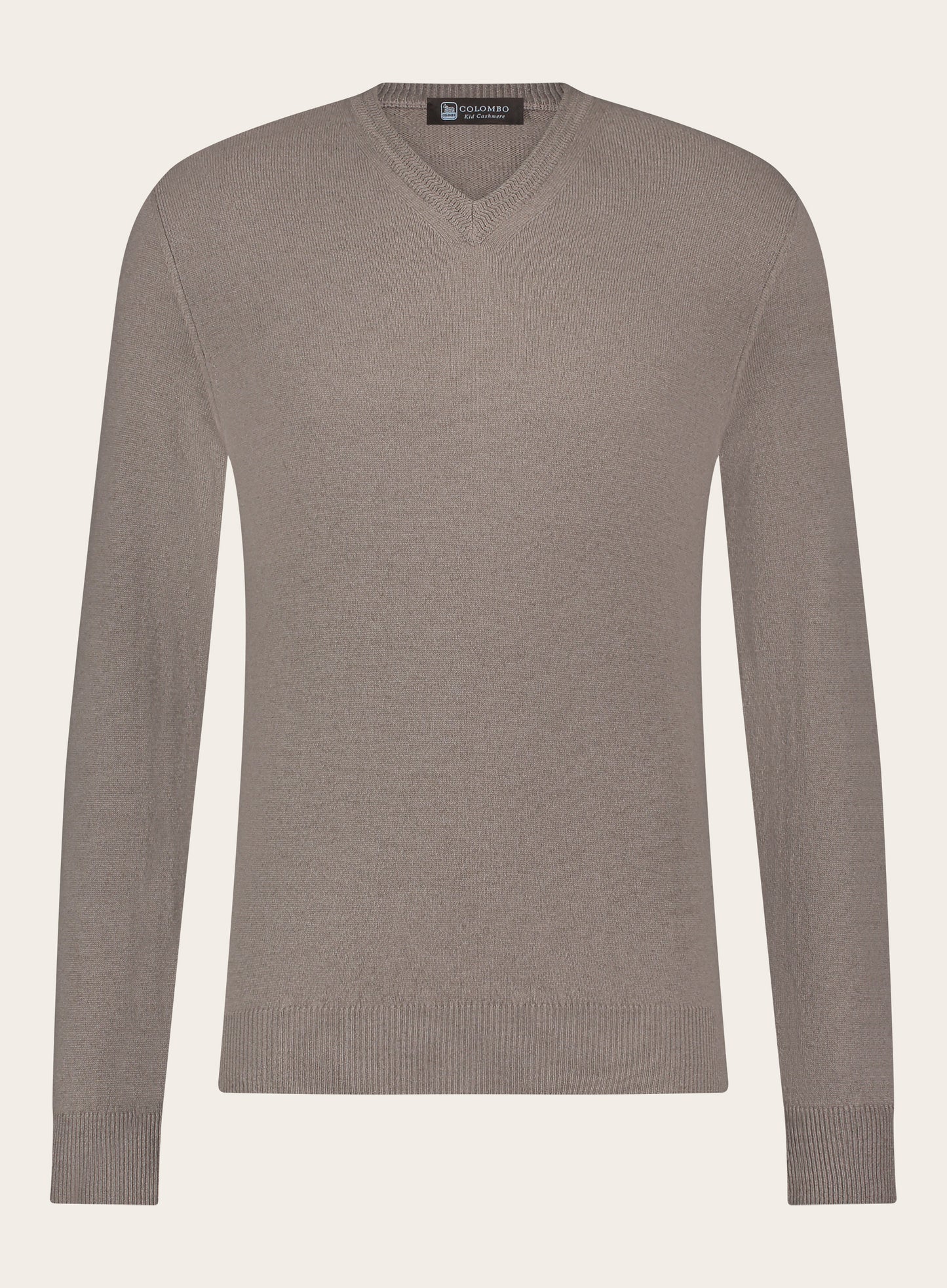 V-hals trui van cashmere | TAUPE