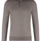 Polo van cashmere en zijde | TAUPE