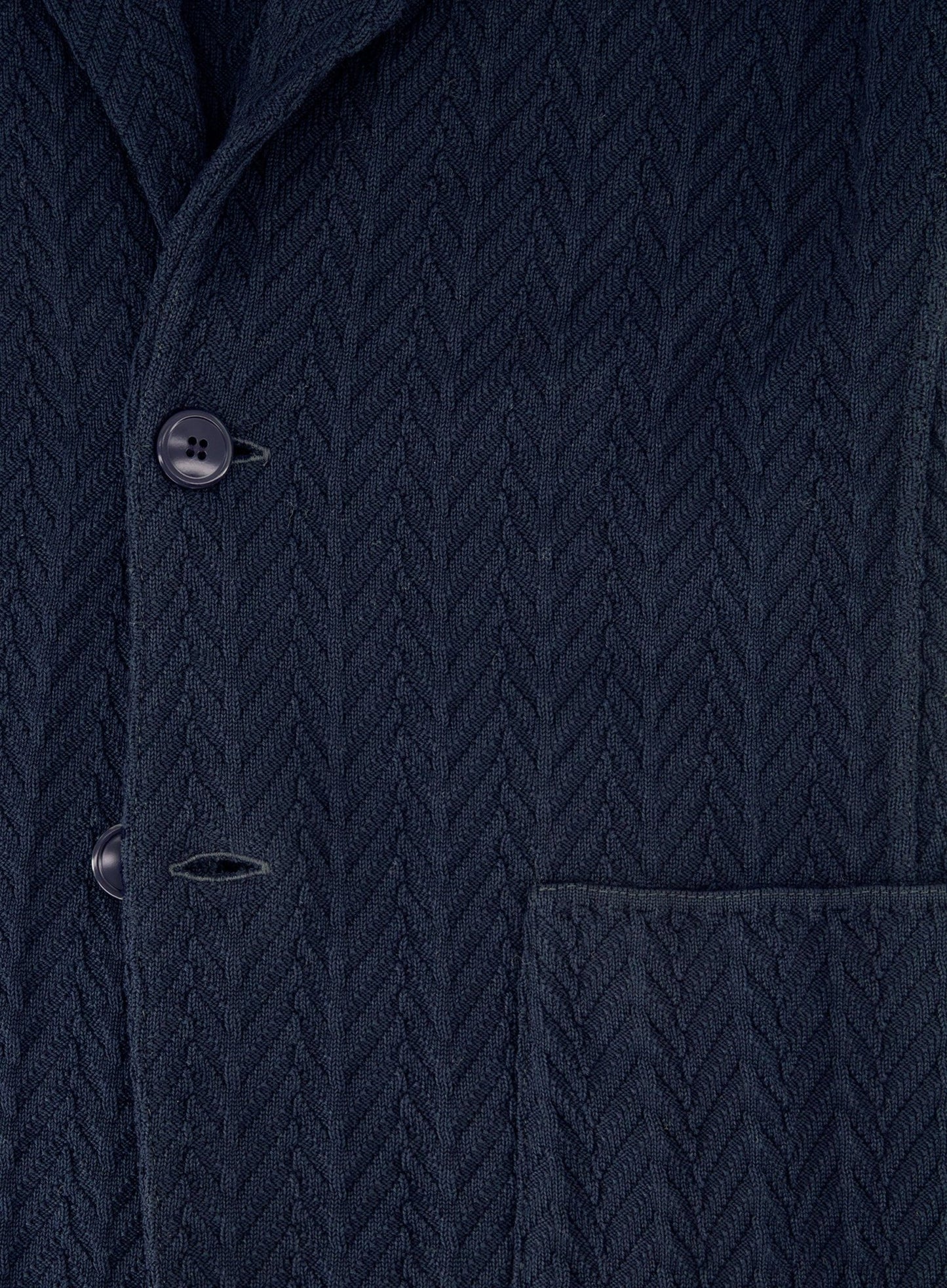 Knitted jasje van katoen | BLUE NAVY