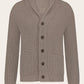 Cardigan met platte kraag | TAUPE 