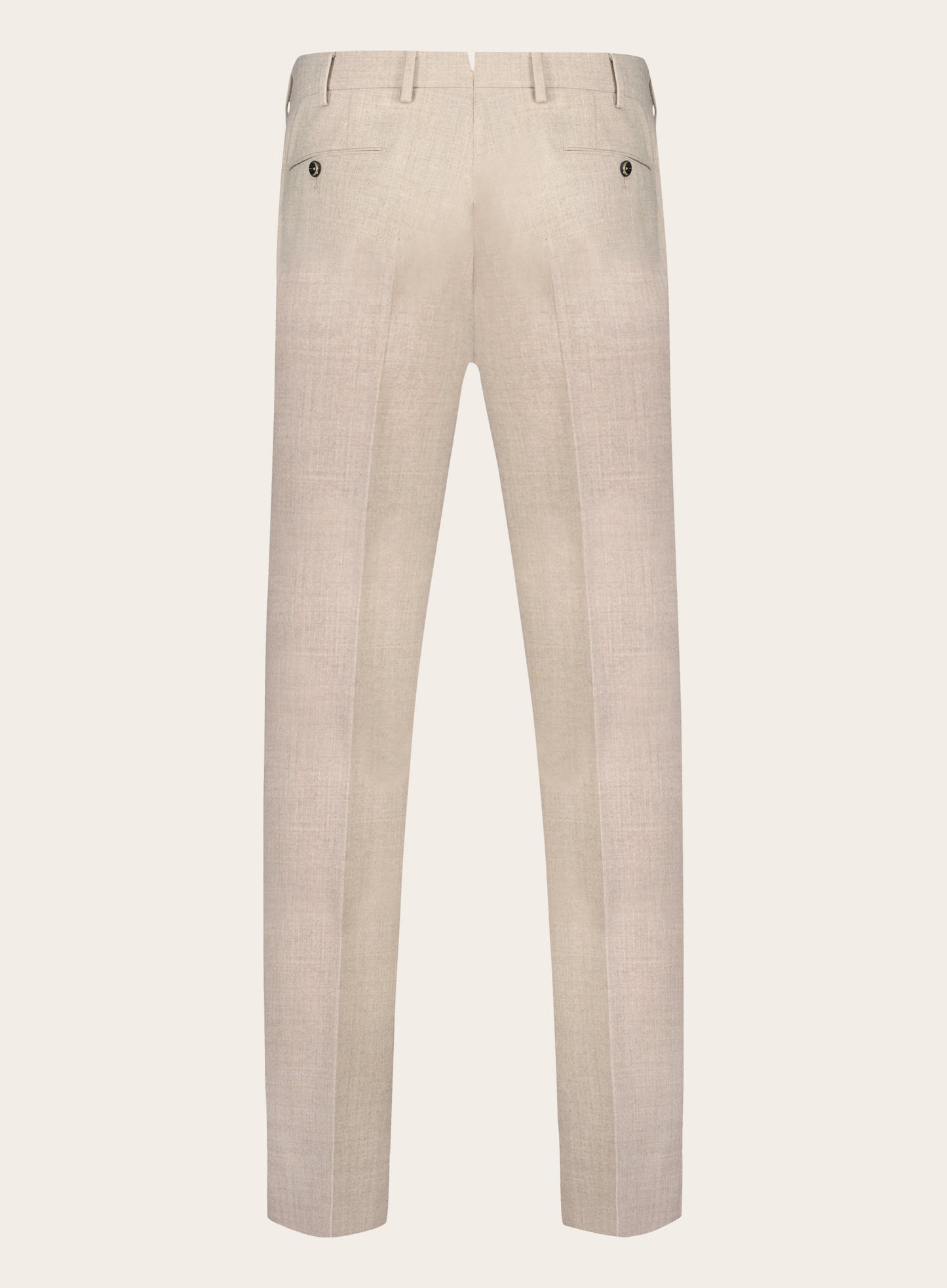 Slim-fit pantalon van flanel | Beige