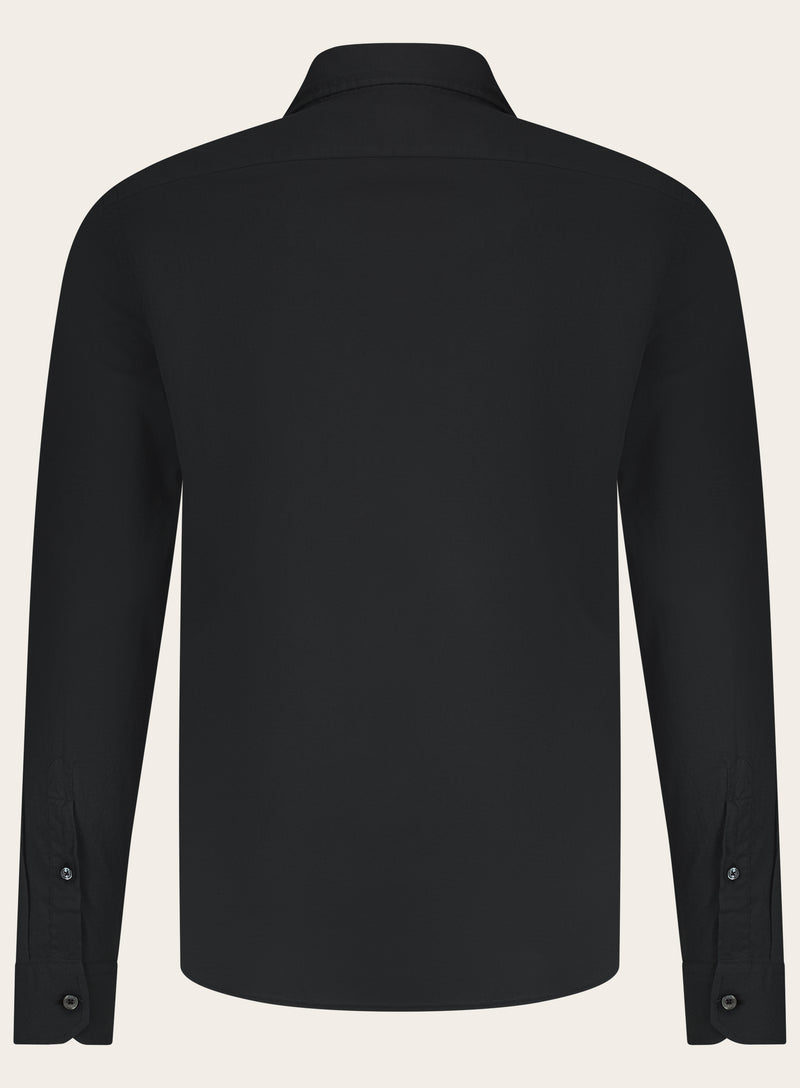 Shirt van katoen | Zwart