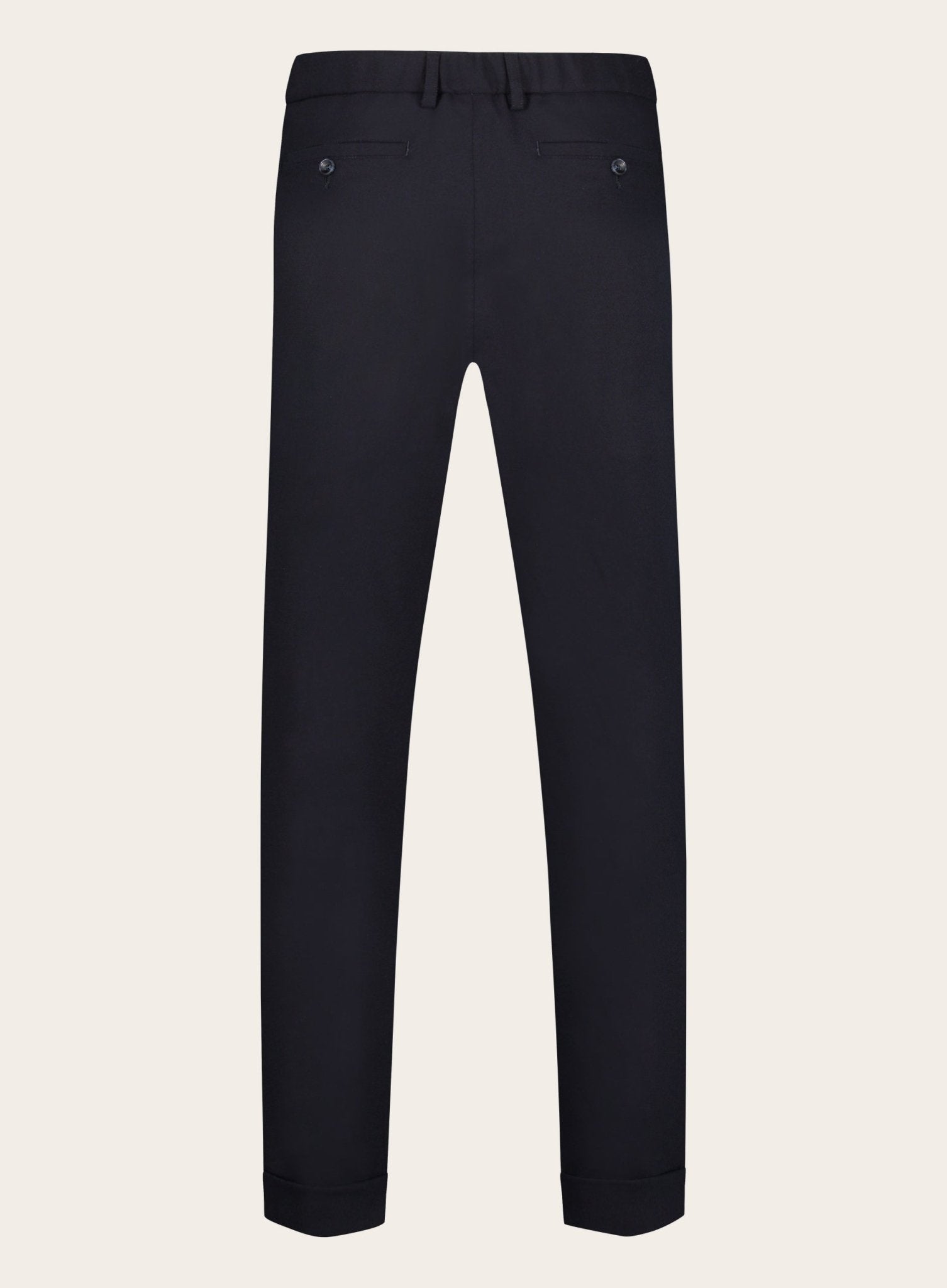 Pantalon van scheerwol en cashmere | BLUE NAVY