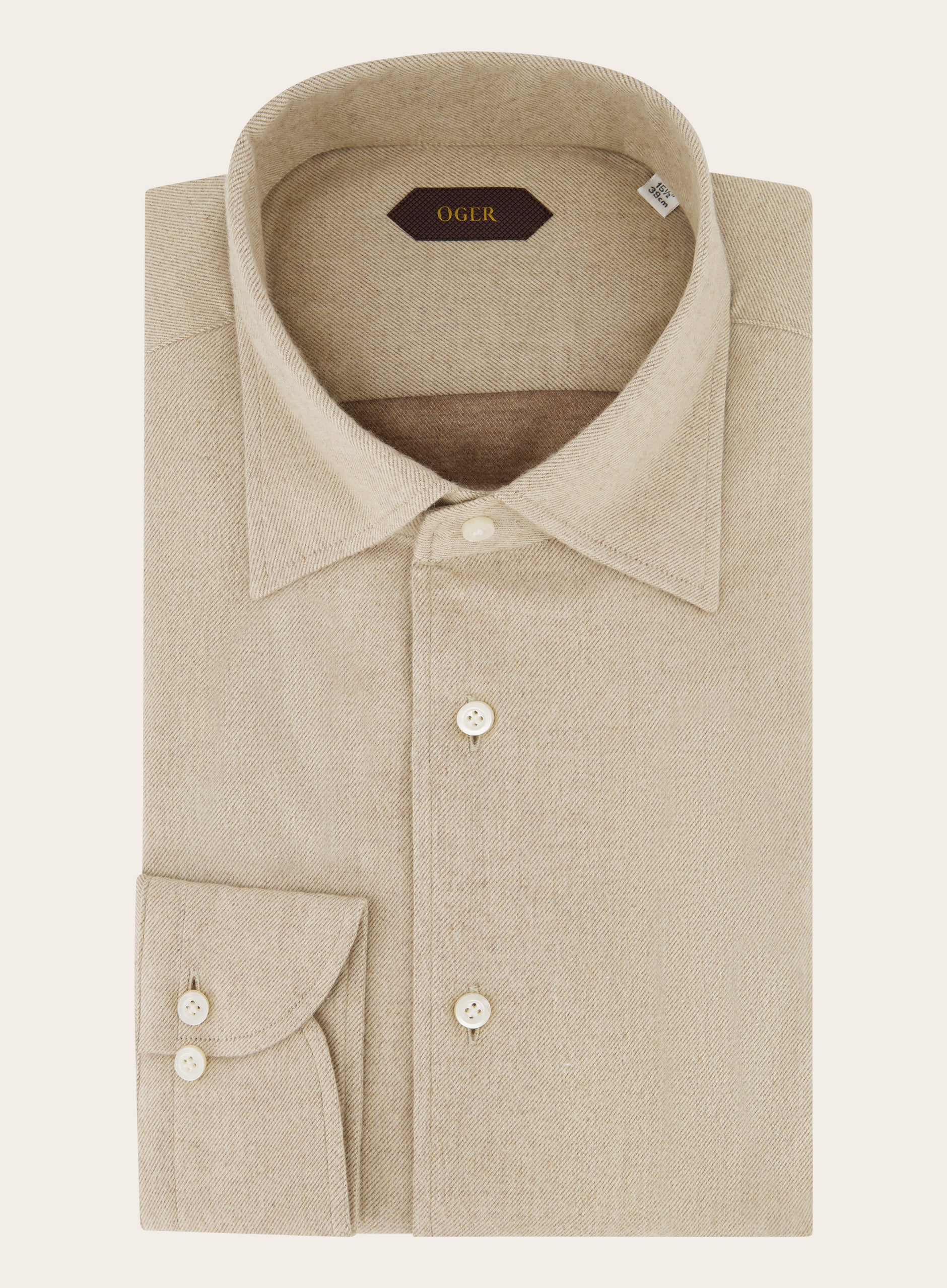 Shirt van katoen | Beige 