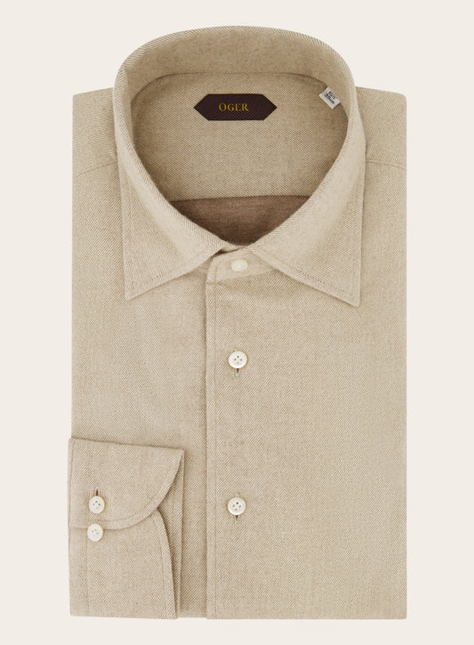 Shirt van katoen | Beige 