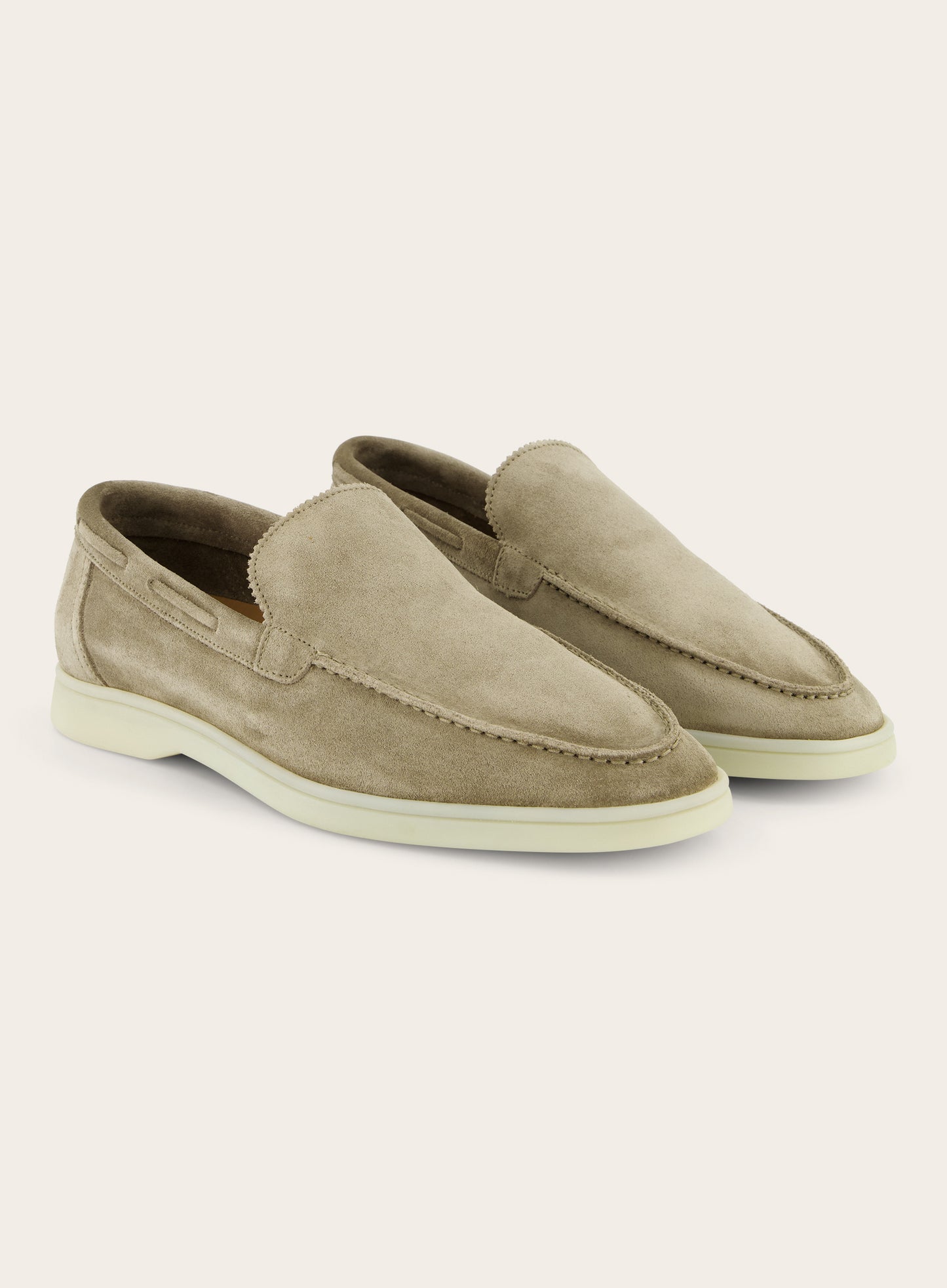 Loafers van suède | TAUPE