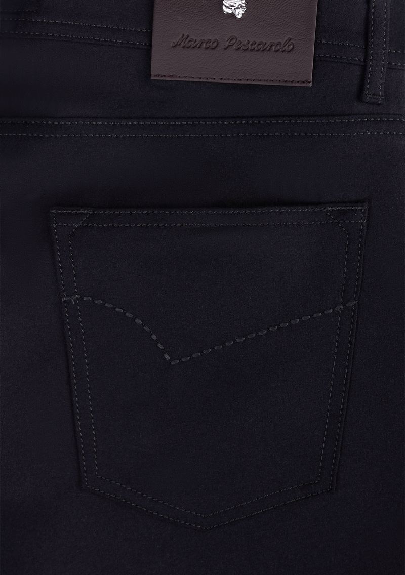 5-pocket cashmere trousers
