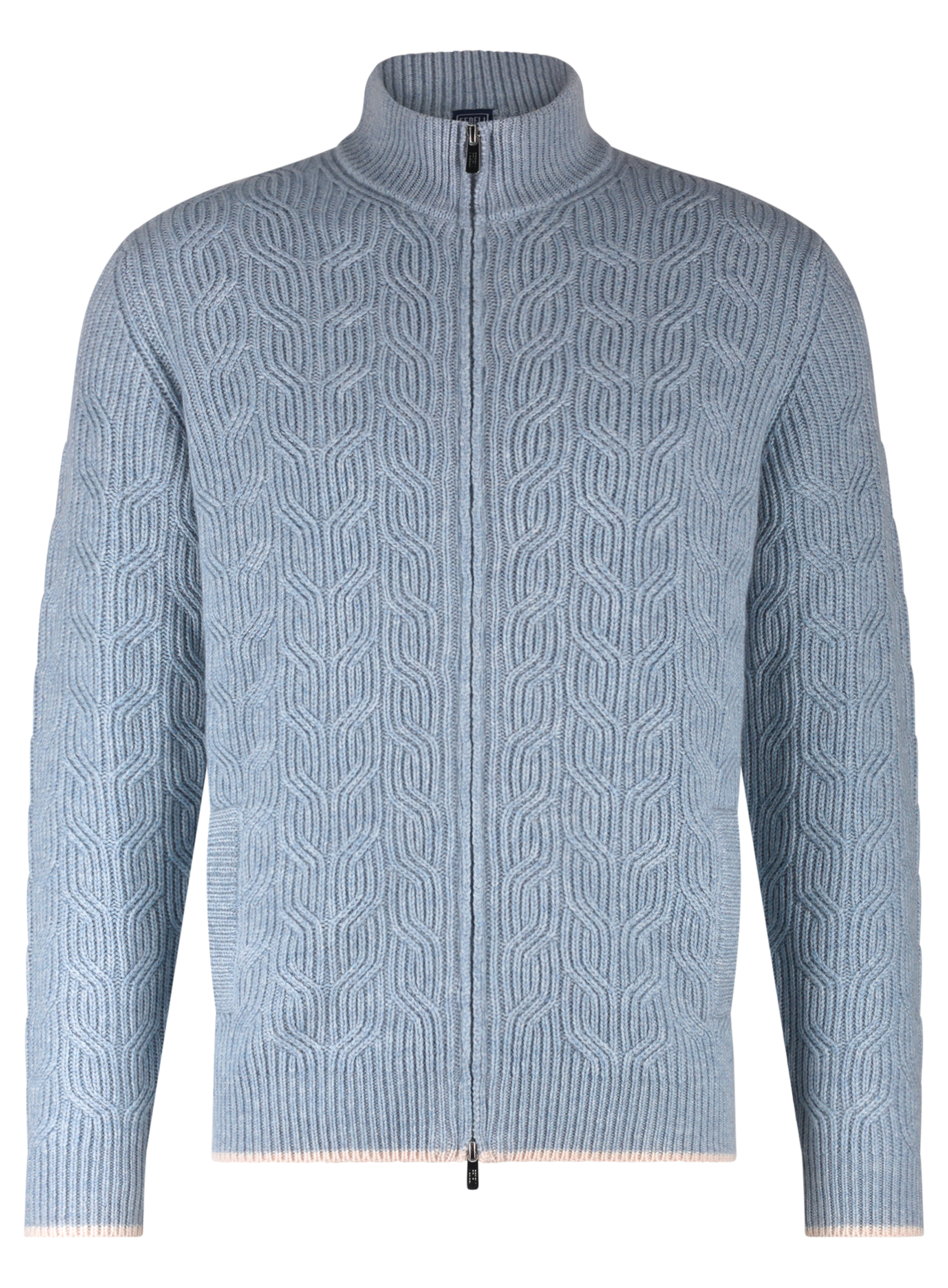 Cashmere zago ritsvest | L.Blauw