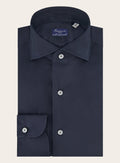 Shirt van katoen en elastaan | BLUE NAVY