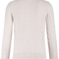 Kabelgebreid ritsvest van wol en cashmere | L.BEIGE