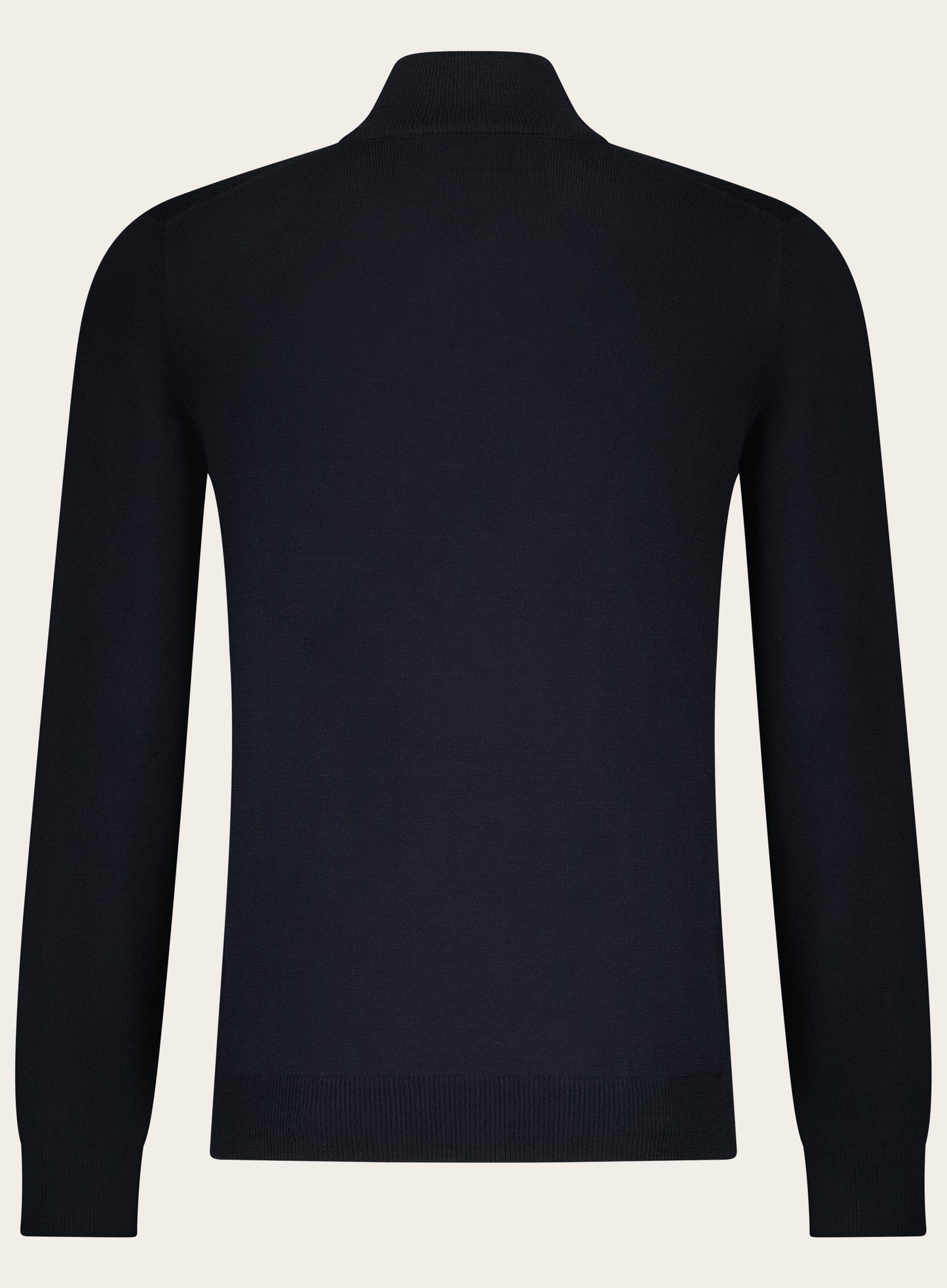 Half-zip trui van wol | BLUE NAVY