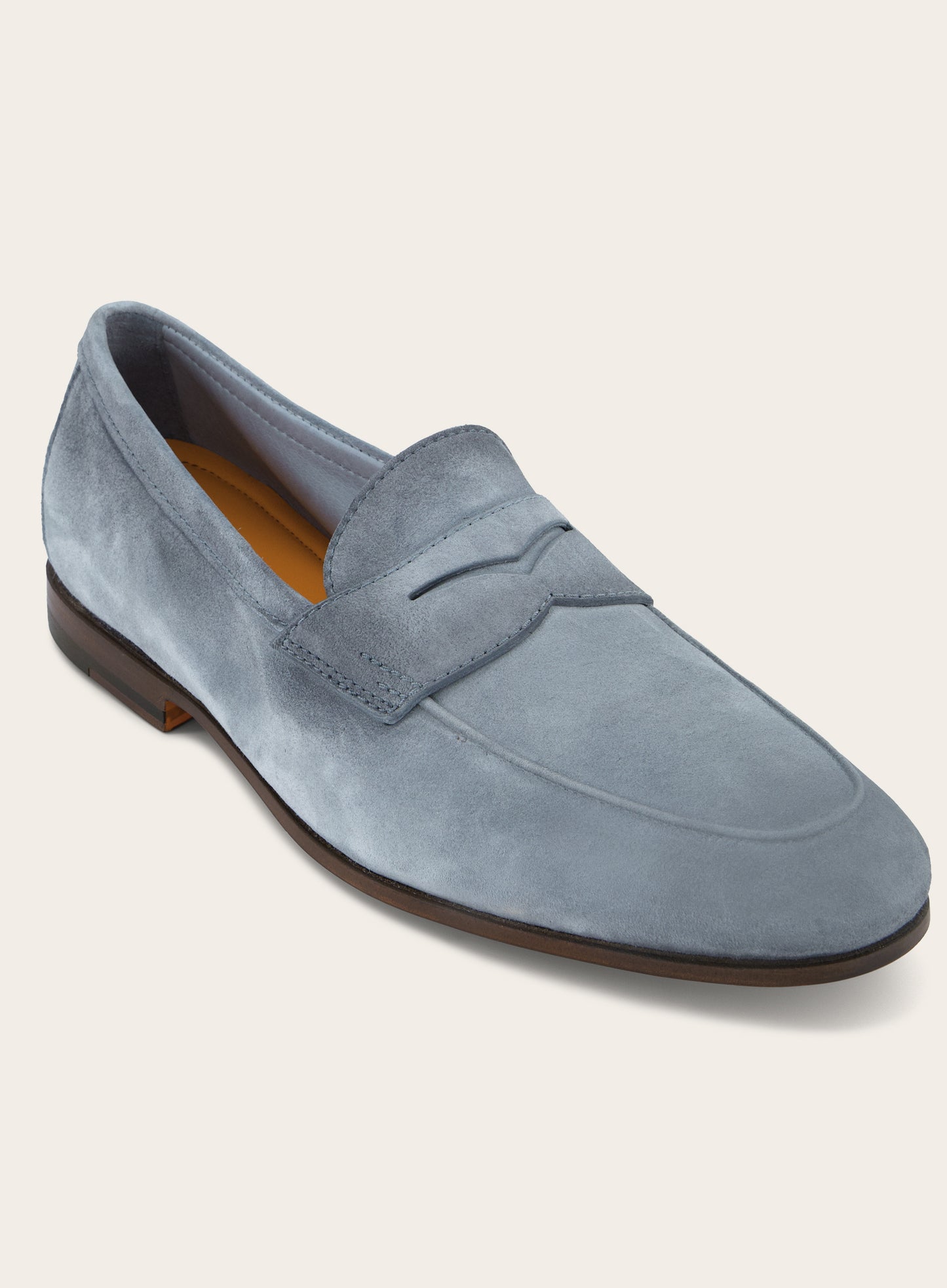 Penny loafers van suède | L.Blauw 