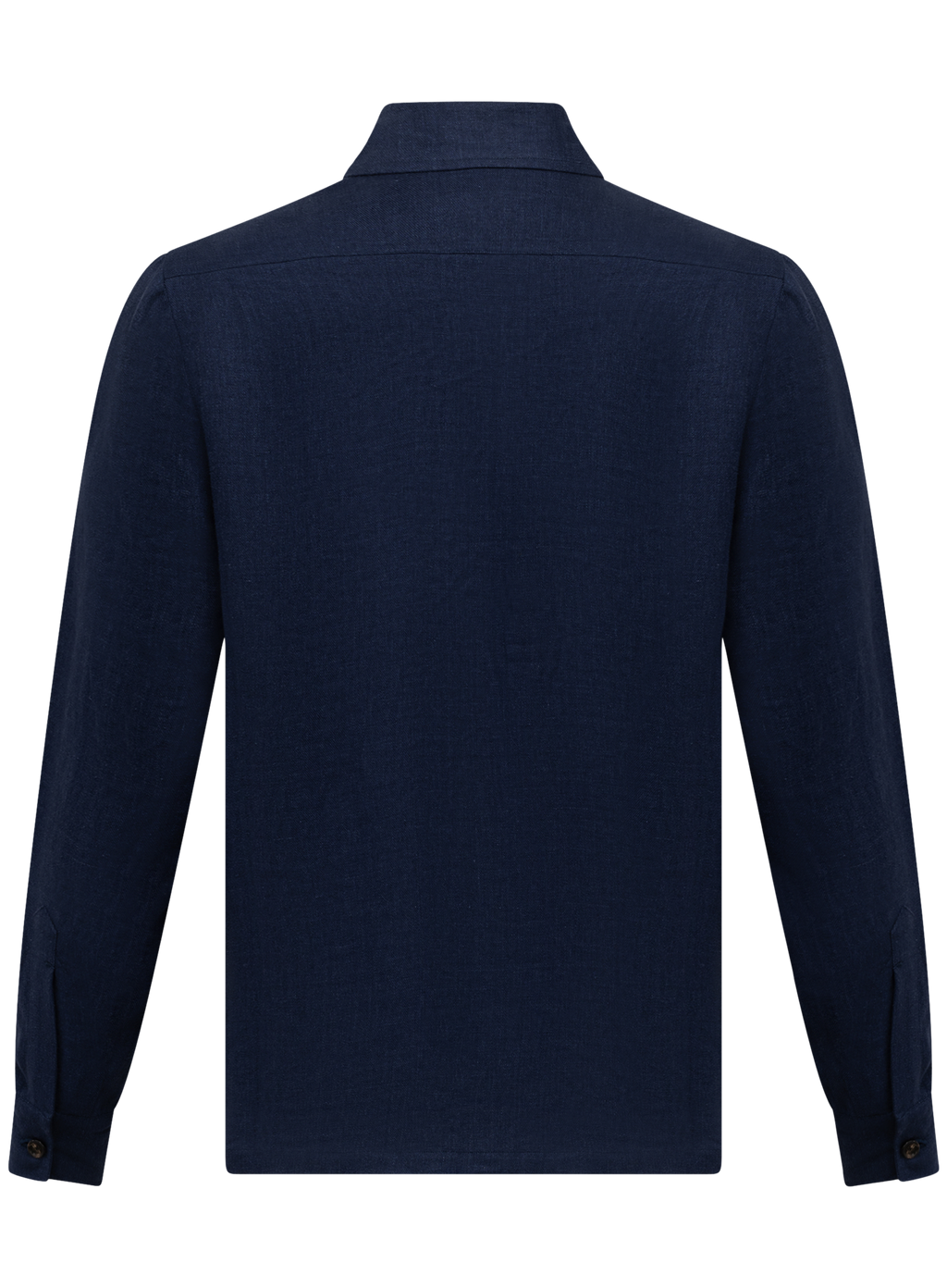 Handgemaakt linnen overshirt | Blauw
