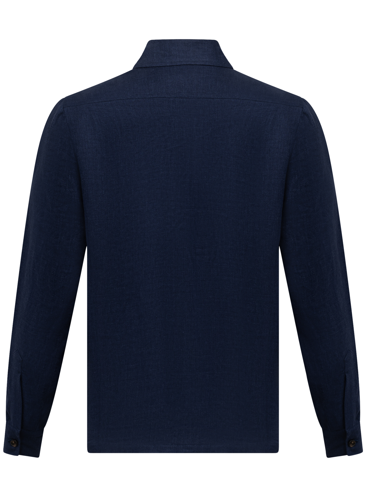 Handgemaakt linnen overshirt | FULL_WIDTH | Blauw